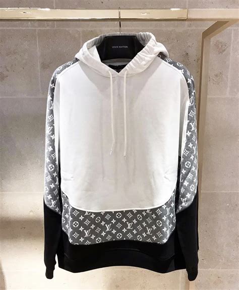 louis vuitton grey hoodie|louis vuitton hoodie monogram.